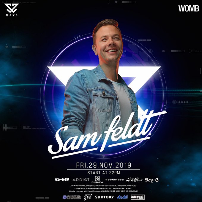 Sam Feldt来日2019 WOMB
