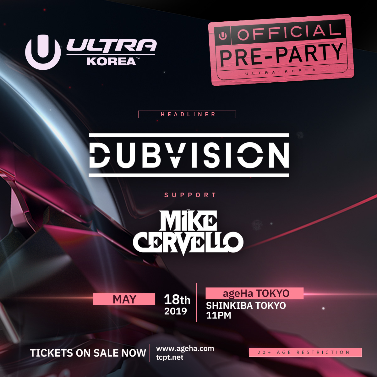 Ultra Korea 2019 OFFICIAL PRE-PARTY @ ageHa